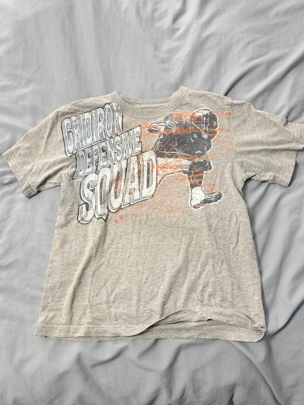 The Children’s Place - Gray Graphic 'Gridiron Defensive Squad' Short Sleeve Tee